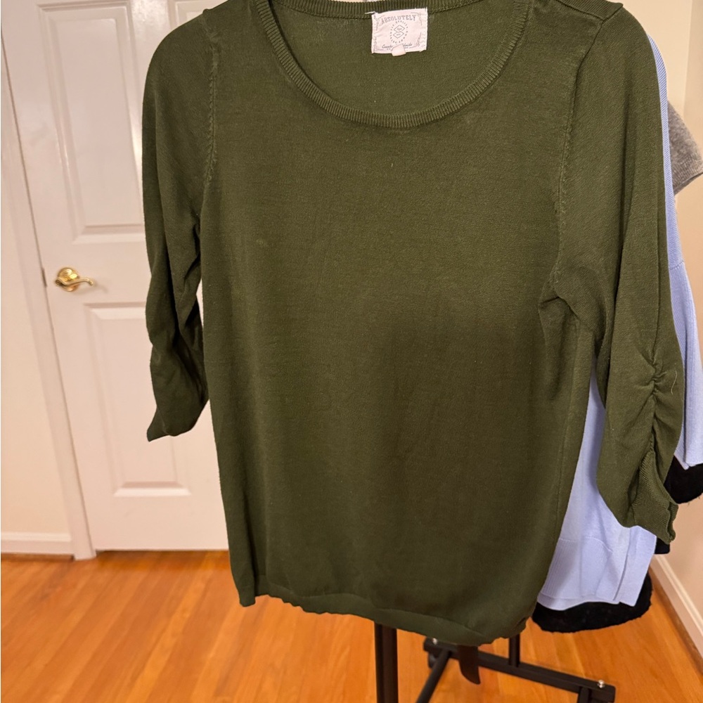 Absolutely Olive Green Sweater
